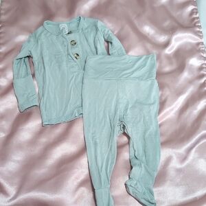 Lou Lou & Company Kids Matching Set in Light Green